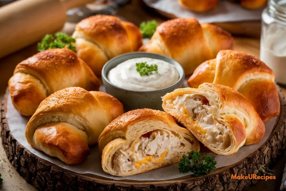 Stuffed crescent rolls with chicken