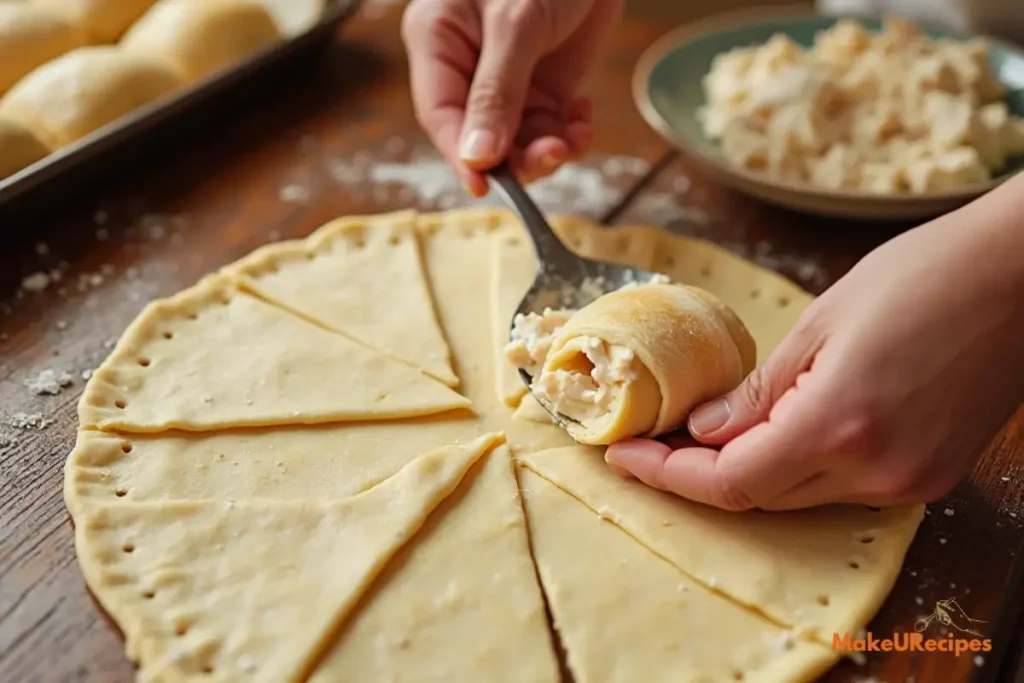 Stuffed crescent rolls with chicken